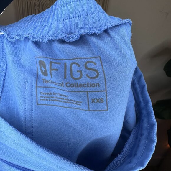 FIGS Technical Collection Yola Skinny Ceil Blue Scrub Pants (Size XXS) - Picture 9 of 9